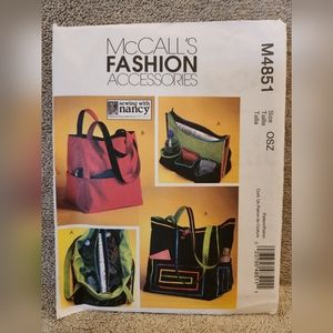 McCall's Fashion Accessories, Bag Patterns - NWT